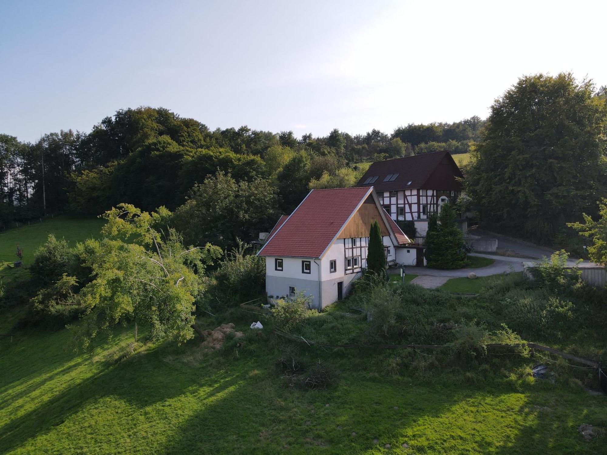 Altes Bauernhaus In Der Natur Detmold Esterno foto